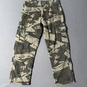 Wrangler Pants Mens 32x30 Camouflage Cargo Fleece Lined Regular Straight - Picture 1 of 7