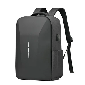 Diebstahlsicherer Grau Rucksack Freizeitrucksack Schulrucksack Tasche Alltag - Bild 1 von 7