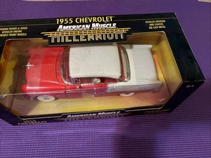 ERTL AMERICAN MUSCLE Raro Millennio 1955 COLLETTORE CHEVROLET BEL AIR - Foto 1 di 4