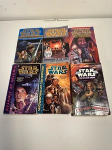 Mix Lot of 6 Star Wars Paperback Books - All In Used Condition - Picture 1 of 2