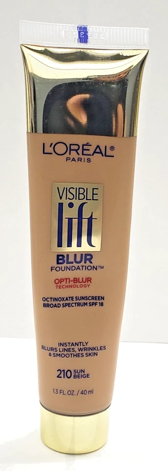 NEW L'Oréal Paris Visible Lift Blur Foundation- 210 SUN BEIGE - Image 1 of 1