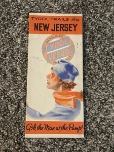 1935 Tydol Trails Road Map: New Jersey USED - Picture 1 of 2