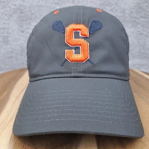 Cappello Berretto Uomo Siracusa Arancione Flex Fit L/XL Blu Arancione Logo Nike College Lacrosse - Foto 1 di 9