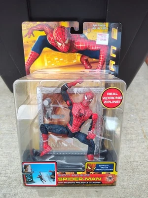 Figura de acción Toybiz Spider-Man 2 película rodaje y diapositiva Spiderman 2004 H13 Foto 1 de 2