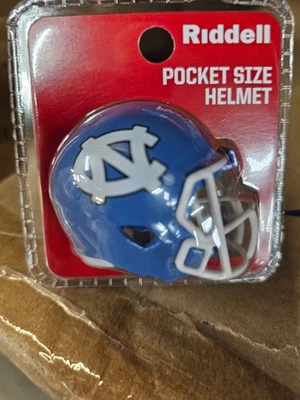 NORTH CAROLINA TAR HEELS ACC 2025 CLAM SHELL POCKET PRO FOOTBALL HELMET RIDDELL - Image 1 of 3