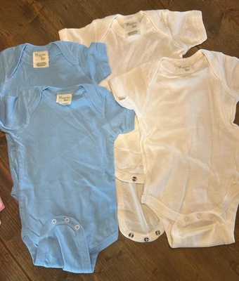 Комплект боди из 100% хлопка Organic By Rabbit Skins (4) для новорожденных - Изображение 1 из 4