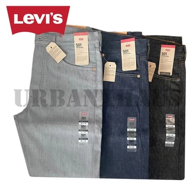 Levi's 501 Original Shrink-To-Fit Men's Straight Leg Denim Jeans (30 to 46) - Image 1 of 2