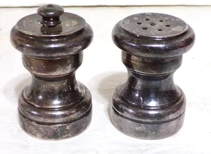 #1 Garantito Tre Spaten Made in Italy Sterling & Holz Salzstreuer & Pfeffermühle - Bild 1 von 5