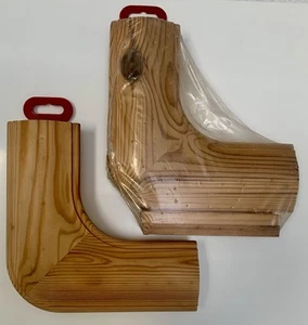 Pine Horizontal Turn Staircase Handrail Banister Corner / Swivel - Picture 1 of 9