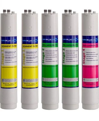 Pure Blue H2O 5PC Reverse Osmosis Filter System Replacement Filters