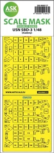 Art Scale 1/48 Art Scale USN SBD-3 double-sided express mask, self-adhesive and - Picture 1 of 1