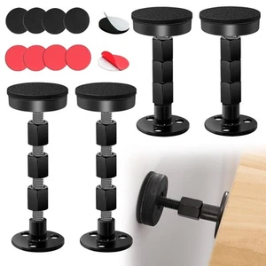 4PCS Bed Frame Anti-Shake Tool,Black Adjustable Threaded Headboard Stoppers,P... - Picture 1 of 7