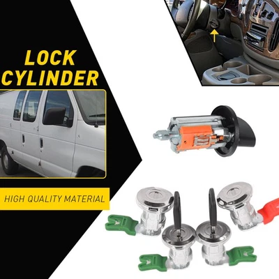COMPLETO PARA Econoline Ford Van E150 E250 E350 CILINDRO CERRADURA PUERTA IGUAL LLAVE Foto 1 de 4
