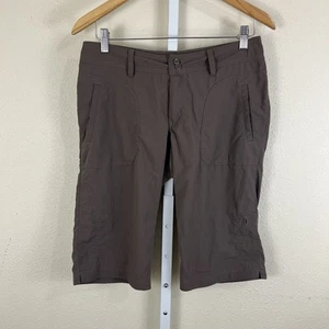 Patagonia Solimar Shorts Women's Size 6 Brown Capri Roll-Up Hiking Lightweight - Picture 1 of 6
