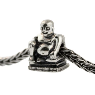 Authentic Trollbeads Sterling Silver 11428 Buddha :1 - Image 1 of 3
