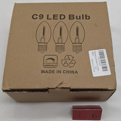 25 PACK C9 LED Dimmable Light Bulb, C9 LED Replacement Bulb E17 - Image 1 of 2