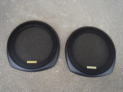Par de REJILLAS DE ALTAVOCES negro 6" cubierta SYLVANIA RV coche camión remolque  Foto 1 de 4