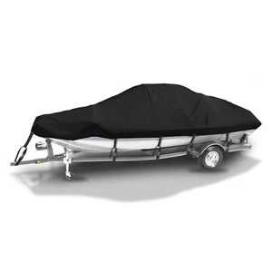 NEVERLAND 210D Heavy Duty Waterproof Boat Cover Fit For V-Hull 20-22FT 102" Beam - Picture 1 of 17
