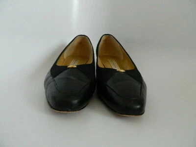 Zapatos de napa negros naturalizadores vintage para mujer talla 10 AA con bolsas para zapatos Foto 1 de 4