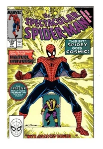 THE SPECTACULAR SPIDER-MAN 158 (NM ) SPIDER-MAN COSMIC POWERS  (SHIPS FREE) * - Picture 1 of 2
