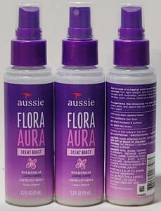 (3 ct) Aussie FLORA AURA parfum capillaire boost avec fleur de jasmin australienne 3,2 oz - Photo 1/1