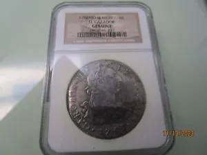 1782 MO FF 8 Reales Mexico Silver Coin 8R NGC Genuine El Cazador Shipwreck!!! - Picture 1 of 6