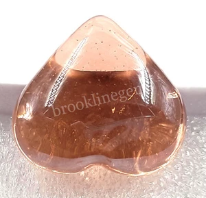 70.85 CT Heart Cut Peach Rutilated Quartz EGL Certified Loose Gemstone 5ARO - Picture 1 of 8