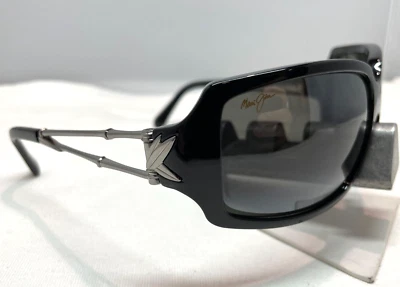 GAFAS DE SOL POLARIZADAS MAUI JIM BAMBÚ MJ 104-17 NEGRO BRILLANTE CON GRIS NEUTRO NUEVAS Foto 1 de 4