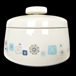 Vintage 60er Franciscan Del Mar MCM Atomic Blue bedeckt Kasserolle 1,75 Quart - Bild 1 von 7