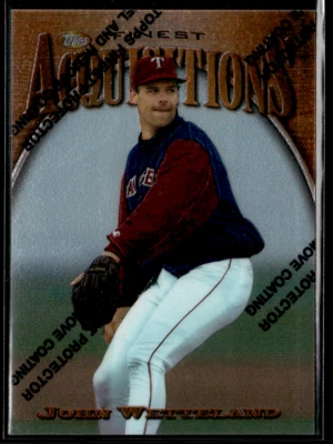 1997 Topps Finest Acquisitions #222 John Wetteland Rangers - Image 1 of 2