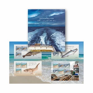 Sustainable Fish Minisheet Collection--only 150 issued - Picture 1 of 7