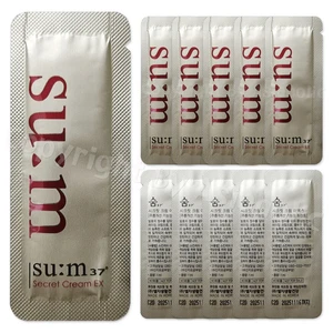 SU:M37 Secret Cream EX 1ml (10pcs ~ 150pcs) Sample Sum37 Newest Version