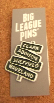 Chicago Cubs streets sign pin - Wrigley Field location MLB c45312 - Image 1 of 4