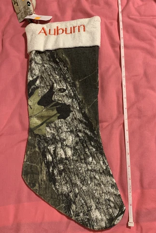 Mossy Oak Camo AUBURN TIGERS CHRISTMAS STOCKING 17” Cover