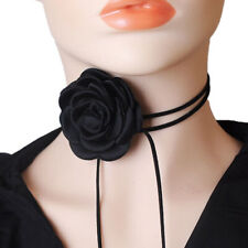 New Retro Rose Flower Choker Necklace Velvet Gothic Women Collar Chain Jewelry