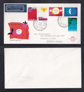 NETHERLANDS STAMP FDC 12-11-1971. SC#434-8. CHILDREN - Picture 1 of 3