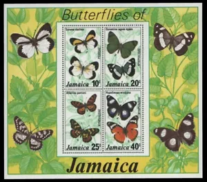 Jamaica 1977 - Mi-Nr. Bloque 11 ** - Estampillada sin montar o nunca montada - Mariposas / Mariposas - Imagen 1 de 1