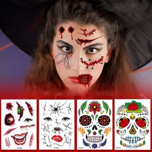 New Funny Waterproof Sticker Face Sticker Tattoo Sticker Halloween Masquerade