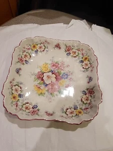 Cottage Core James Kent Old Foley Floral Serving Plate. Porcelain Made in Engla - Picture 1 of 8