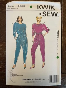 Kwik Sew 2006 patrón de costura sin cortar, pantalones y torso, talla XS-XL - Imagen 1 de 2