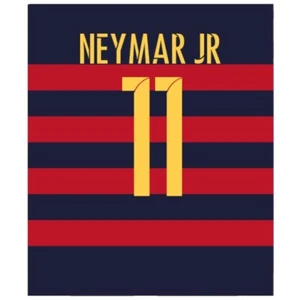 NEYMAR JR #11 Barcelona 2015-16 Home Name Print And Number - Picture 1 of 1