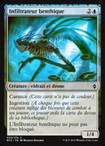 Magic MTG TCG Battle for Zendikar 2015 Benthic Infiltrator 55/274 French - Imagen 1 de 1