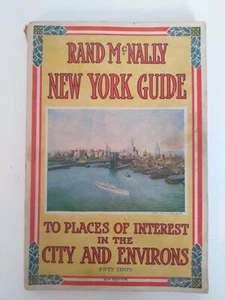 1929 Rand McNally NEW YORK GUIDE Book To Places Of Interest - Photos and Maps - Picture 1 of 9
