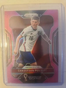 2022 Panini Prizm FIFA World Cup CHRISTIAN PULISIC SP pink prizm-USA - Picture 1 of 1