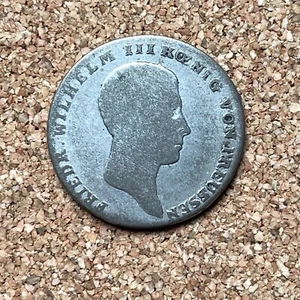 GERMANY, Frederick William III of PRUSSIA 1/6 THALER 1816 SILVER. E24143 - Picture 1 of 4