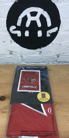 Louisville Cardinals Decorative Team Flag 28" x 44" Two-Sided Team Sports Cover