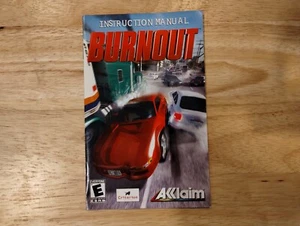 Burnout PlayStation 2 PS2 Manual de instrucciones solo con tarjeta de registro - Imagen 1 de 3