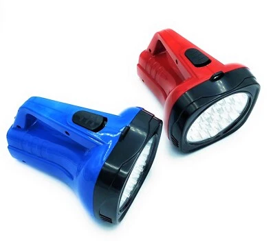 Luce Di Emergenza Torcia Portatile Lampada Ricaricabile Bianca 19 Led + Cavo - Immagine 1 di 4