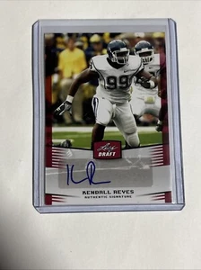 2012 Leaf Draft Rookie Auto #KR2 Kendall Reyes Connecticut Huskies - Bild 1 von 2