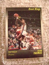 1990 STAR CO ISIAH THOMAS COURT KINGS PROMO CARD DETROIT PISTONS RARE